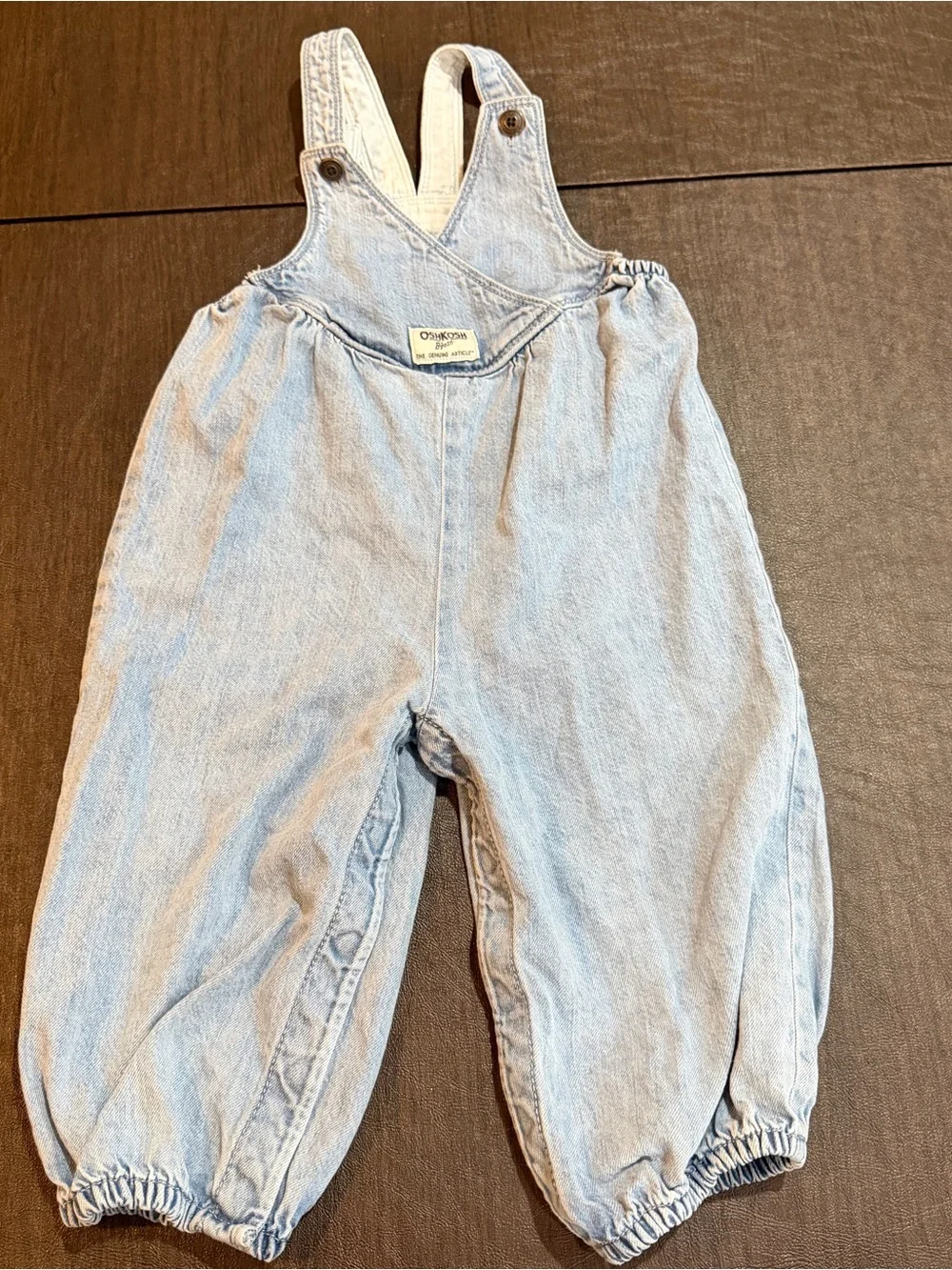Vestback Light Wash Overalls OshKosh B'gosh Sz 24M